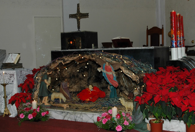 天主教圣诞马槽图片